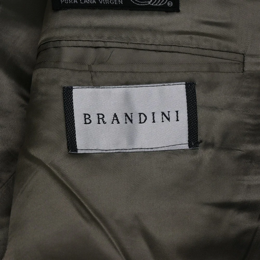 Vtg Mens Double Breasted‎ 40R 34x30 Green 100% Trabaldo Togna Wool Suit